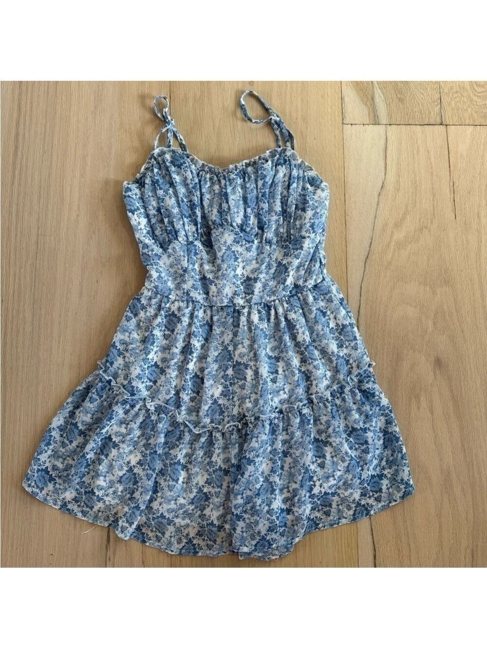 Altar’d State Floral Blue Dress Size XS